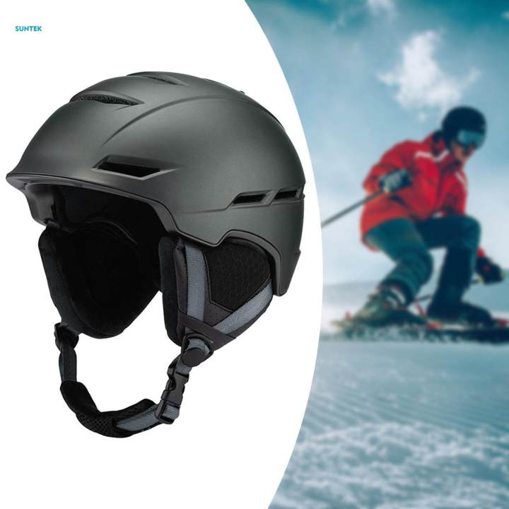 Ski%20Helmet%20Impact%20Resistant%20Winter%20Adjustable%20Fitting%20Skateboard%20Helmet%20M%20Titanium%20-%20Image%204