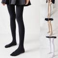 Women Spring 120D Opaque Pantyhose Simple Solid Color Control Top High Elastic Shaping Tights Seamless Stockings Legging. 