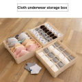 1PC Dormitory underwear storage box fabric household underwear box for separating socks and bras. 
