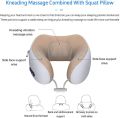 Rechargeable U Shaped Cervical Massage Pillow Neck Massager Vibration Pillow, Multifunctional Shoulder and Electric for Relax Muscles Fatigue. 