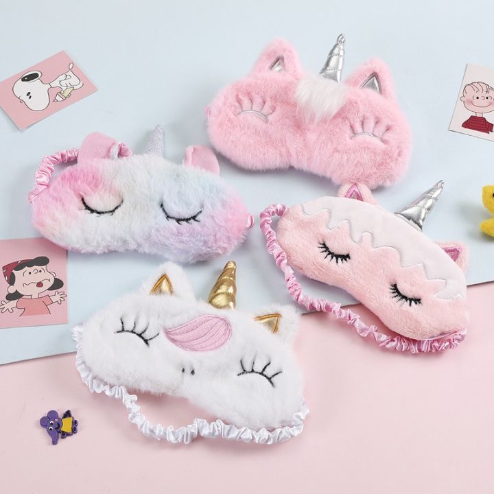 1PCS%20New%203D%20Unicorn%20Eye%20Mask%20Cartoon%20Sleeping%20Mask%20Plush%20Eye%20Shade%20Cover%20Eyeshade%20Suitable%20for%20Travel%20Home%20Party%20Gifts%20-%20Image%202