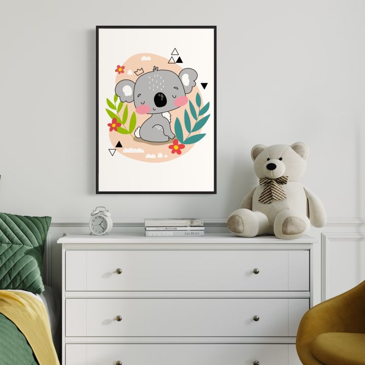 Animal wall art for baby room / kid’s room - picture frames - Koala