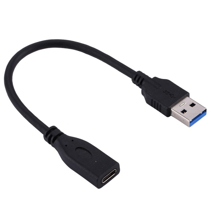 USB-C Female To USB-A Male Adapter Cable – USB 3.1 Gen 1 Converter (Alloy, Slim)