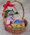 Avurudu Gift Hamper Basket New Year Day Gift Pack For Friends Relations Neighbors Beautiful Basket 6pcs Items Decorated Gift Hamper Sweets Free Lollipop Including Bucket and Wrapping Customized Gift Box For New Year, Party, Christmas, Anniversary Gift. 