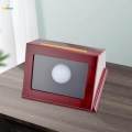 Golf Ball Display Case with Transparent Window Wood Golf Ball Storage Box. 