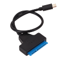 SATA to Type C/ 2.0 Cable Up to 6 Gbps for 2.5 Inch External HDD SSD Hard Drive SATA 3 22 Pin Adapter USB 3.0 to Sata III Cord. 