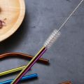 straw 304 Stainless Steel Straw Reusable Metal Drinking Straws Set Wholesale With Cleaning Brush Party Bar Accessory Eco Friendly NewParty Supplies. 