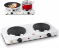 Hot Plate Double Burner Electric Hot Plate For Flexible Precise Table Top Cooking Electric Coil Hot Plate Stove Electric Heater Stove Hot Cooker Plate Induction Cooker Multifunctional Kitchen Appliance 3000W Stainless Steel Body. 
