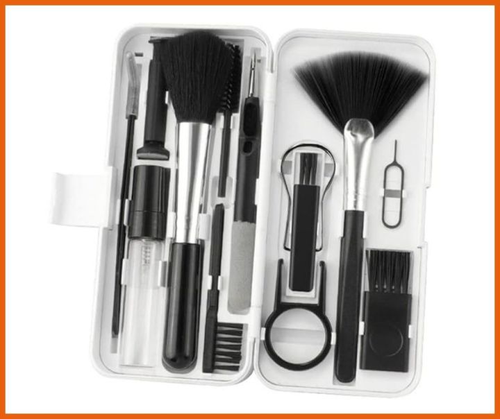 Computer Cleaning Kit, 18 in 1 Computer Keyboard Cleaner Kit, Phone Tablet Camera Screen Cleaning Tools Earphone Clean Brush Keycap Puller Phone Holder