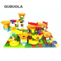 lot Big Bricks Longitudinal Funnel Marble Race Run Maze Balls Track Funnel in Blocks Building Blocks Toys-Longitudinal Funnel. 