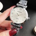 Stainless Steel Luxury Ladies Watch Quartz Analog Business Chain Casual Wrist Dial Watches For Women Girls 181304498 TecZone LK. 