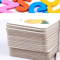 Wooden Early Education Baby Learning ABC Alphabet Letter Cards Educational Toys for Kids Fruit Vegetable Puzzle. 