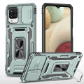 Samsung Galaxy A12 Case,Shockproof Cases Built-in Slide Anti-Scratch Camera Cover. 
