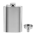 Hip Flask with Funnel, 4 Oz Stainless Steel Flask Leak Proof, Portable Pocket Hip Flask for Liquor for Men. 