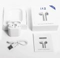 Premium Quality i12 TWS True Wireless Bluetooth Headset 5.0 Touch Control Earbuds for Android and iOS Mobile Phone. 