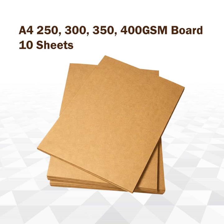 A4 Basic Board A4 Brown Thick Boards A4 Kraft Boards 400GSM | 350GSM | 300GSM | 250GSM ...