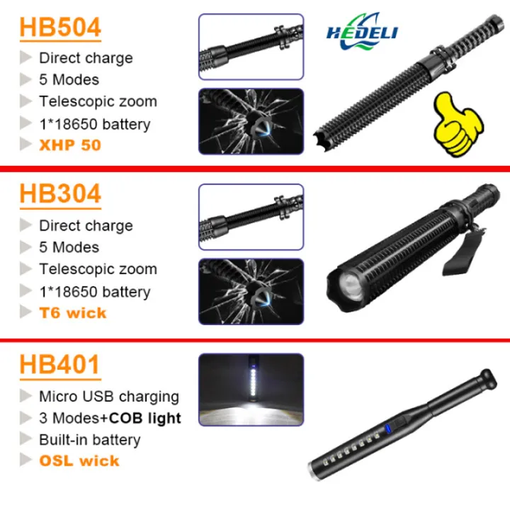 XHP50%20T6%20Q5%20Telescopic%20Flashlight%20Self%20Defense%20Powerful%20LED%20Tactical%20Baseball%20Bat%20Flashlight%20Rechargeable%20Lantern%20-%20Image%202