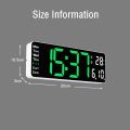 Large Digital Wall Clock Remote Control Temp Date Week Display Timer Countdown Table Clock Wall-mounted Dual Alarms LED Clocks. 