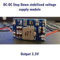 DC-DC 12V to 3.3V Step Down Stabilized Voltage Converter Module Supply Converter Output 3.3V Mini DC DC. 
