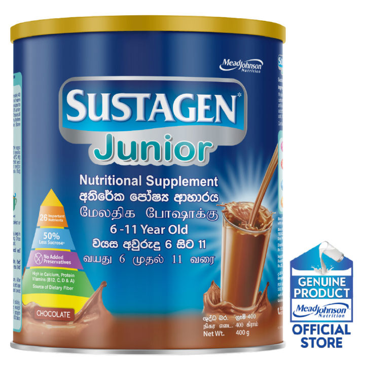 Sustagen Junior Chocolate Nutritional Milk Powder 400G