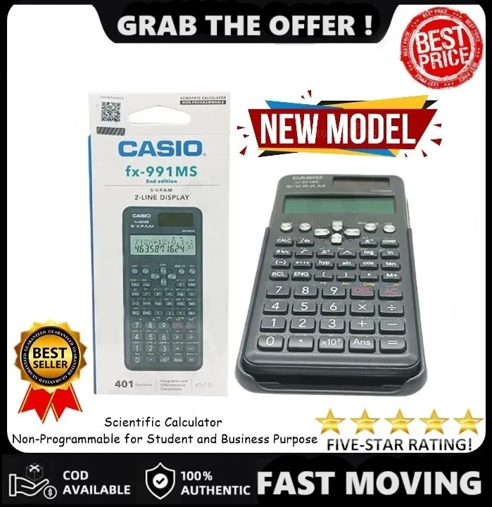 CASIO FX-991MS 2nd edition SCIENTIFIC CALCULATOR 2nd Edition FX991MS ,FX 991MS