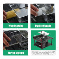 Multi-Functional Table Saw Mini Desktop Saw Cutter Electric Cutting Machine with Saw Blade Adjustable-Speed 35MM Cutting Depth for Wood Plastic Acrylic Cutting. 