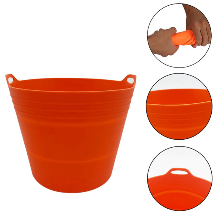 Silicone%20Grease%20Bucket%20Liners%20for%20/%20Pellet%20Smoker%20Grill,%20Reusable%20Grill%20Drip%20Tray%20Bucket%20Liner%20Easy%20Install%20Easy%20to%20Use%20-%20Image%202