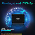 New style Crucial X9 Portable SSD Up To 1050MB/s 1TB 2TB 4TB Solid State Drive for PC PS5 PS4 MacBook Laptop XBOX External SSD. 