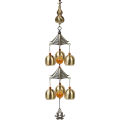 6 Bell Wind Chime Antique Wind Bells Home Decoration or Outdoor Decorations. 