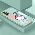 DuBaiNi For Samsung Galaxy A23 Creative Electroplated TPU Straight Edge Printing KT Cat Soft/Hard Innovative Design Fashion Brand Temperament Anti slip and Anti drop Phone Case. 
