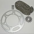 Bajaj Discovery 125 M Chain sprocket Wheel Set (බජාජ් ඩිස්කවරි 125 M ). 