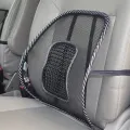 Mesh Lumbar Back Cushion for Car Seat and Office Chair Ergonomic Support Pad for Enhanced Comfort. 