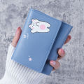 Women Short Cute Small Wallets Student Triple Fold Card Holder Girl ID Bag Card Holder Coin Purse Ladies Wallets Cartoon Bags. 