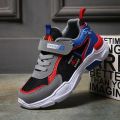 Children's Shoes Boys' Sports Shoes Boys' Spring and Summer Autumn Shoes New Mesh Breathable Medium and Big Children Elementary School Running Shoes. 