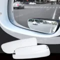 2pc 360 Degree Adjustable Glass Frameless Car Rearview Rear View Mirror Reversing Wide Angle Auxiliary Blind Spot Mirror. 