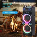NDR-1100 10 Inch Double Bass 6000W Peak High Power Smart Outdoor DJ Equipment Party Bluetooth Speaker Set | INeedz NDR1100. 