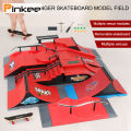 Skateboard Ramp Parts for Tech Decks Fingerboard Finger skateboard Parks Gift For Kids. 