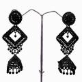 Black color earing Fashion Bollywood Traditional Indian Wedding jimikki Earings for women/girls. 