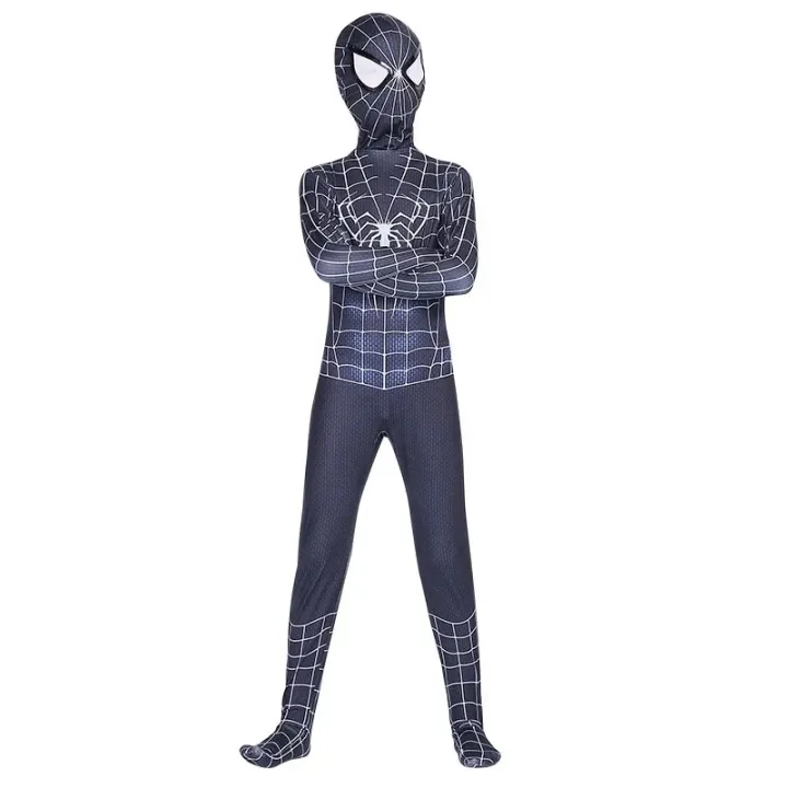 Child%20Spiderman%20Costume%20Peter%20Parker%20Bodysuit%20Halloween%20Boys%20Girls%20Play%20Movie%20Fan%20Cosplay%20Fantasy%20Costume%20-%20Image%205