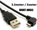 USB 2.0 TO MICRO USB (RIGHT ANGEL/LEFT ANGLE/STAIGHT) CABLE 3.5 Meter / 5 Meter [READY STOCK]. 
