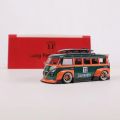 model bike LF 1/64 Bus RWB T1 Modified Version Toy Car Model Alloy Diecast Mini Scale Collection Model Car Toys for Boys Birthday SouvenirParty Tableware. 