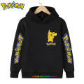 Hot 3-12 years old kids Hoodie Fashion Cartoon print Pokemon Baby Clothing Sweatshirt Children top Girls clothing. 