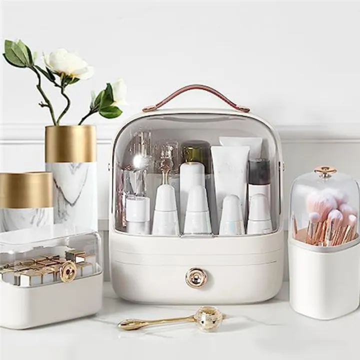 Makeup%20Organizer%20Cosmetic%20Display%20for%20Vanity,%20Make%20Up%20Organizers%20and%20Storage%20with%20Brush%20Holder%20-%20Image%203