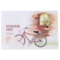 Watercolor Paper Pad Sketch Book Water Soluble Colored Pencil Paper Painting Tools. 