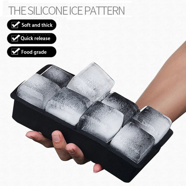 4/6/8%20Grids%20Big%20Ice%20Cube%20Tray%20Mold/DIY%20Ice%20Maker/Silicone%20Ice%20Cube%20Square%20Tray%20Mold%201%20Pcs%20-%20Image%202
