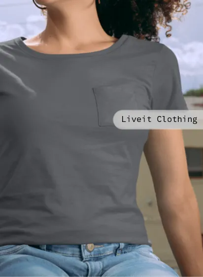 Ladies t shirts Dark Grey