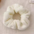 Autumn Winter Plush Hair Tie Elastic Hair Ring, Cute Rubber Band, Big Long Hair Rope, Solid Headwear, Soft Hair Accessories. 