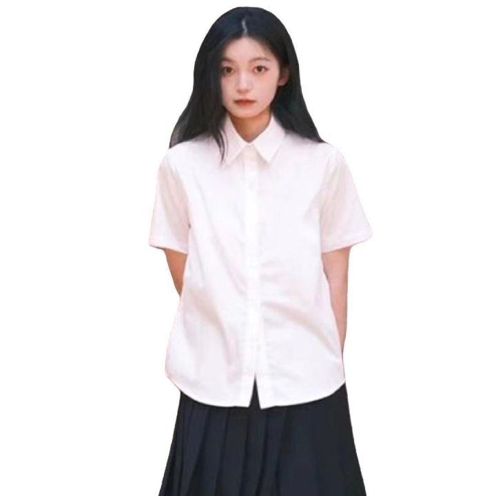 Summer2023New%20Preppy%20Style%20Short-Sleeved%20Dress%20for%20Female%20Students%20Korean%20Style%20Loose%20Slimming%20Mid-LengthALine%20Skirt%20Tide%20-%20Image%209