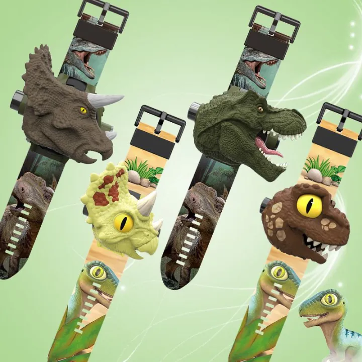 Children's%20Dinosaur%20Projection%20Watch%20Cartoon%20Glowing%20Tyrannosaurus%20Triceratops%20Cool%20Electronic%20Watch%20Toy%20-%20Image%202