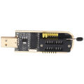 1Set CH341A 24 25 Series EEPROM BIOS USB Programmer+SOIC8 SOP8 Test Clip+SPI 1.8V Adapter+SOP8 SOIC8 to DIP8. 